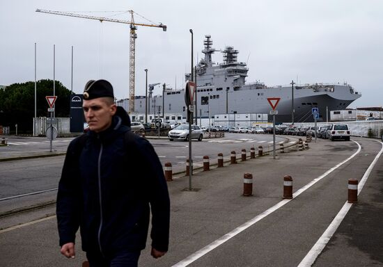 The STX Europe shipyard in Saint-Nazaire