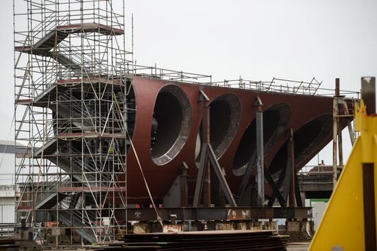 The STX Europe shipyard in Saint-Nazaire