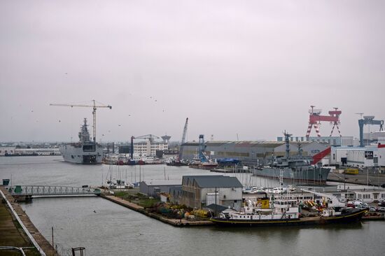 The STX Europe shipyard in Saint-Nazaire