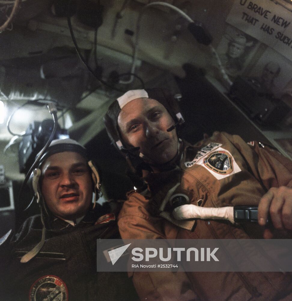 Valery Kubasov and Thomas Stafford