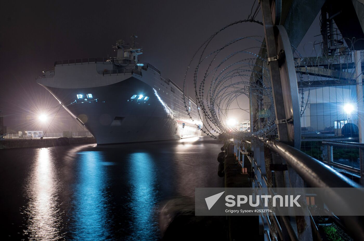 The STX Europe shipyard in Saint-Nazaire