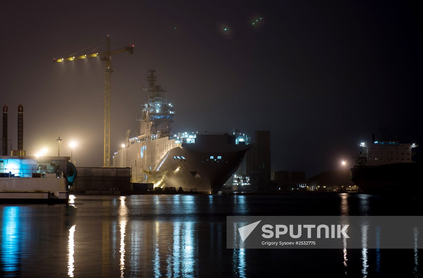 The STX Europe shipyard in Saint-Nazaire