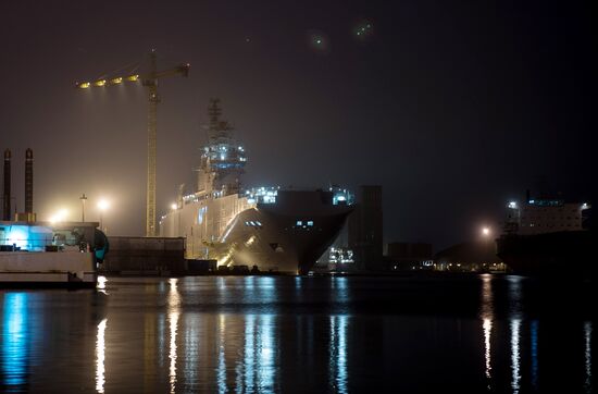 The STX Europe shipyard in Saint-Nazaire