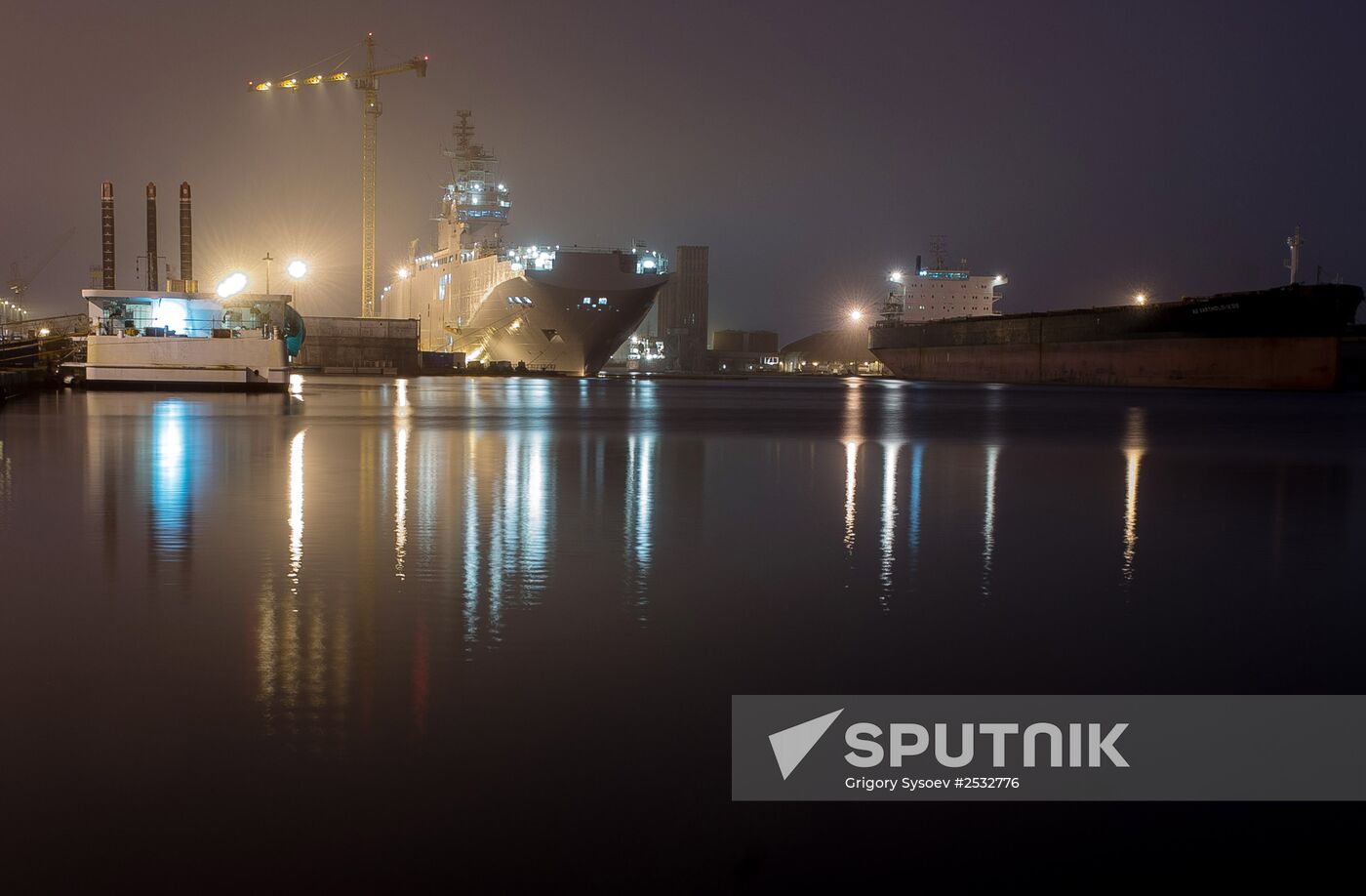 The STX Europe shipyard in Saint-Nazaire