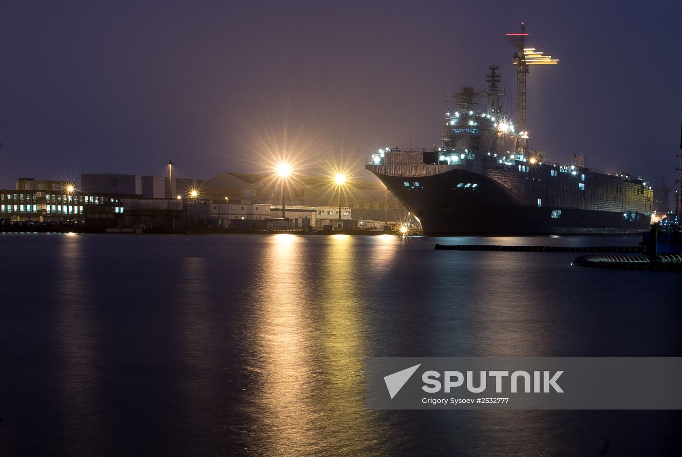 The STX Europe shipyard in Saint-Nazaire