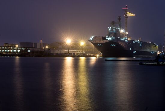 The STX Europe shipyard in Saint-Nazaire
