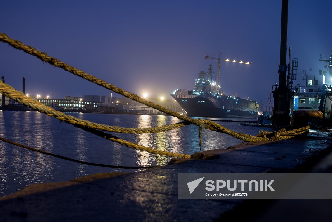 The STX Europe shipyard in Saint-Nazaire