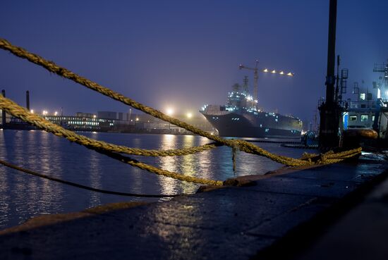 The STX Europe shipyard in Saint-Nazaire