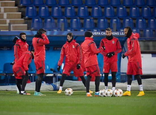 UEFA Champions League. Benfica training session