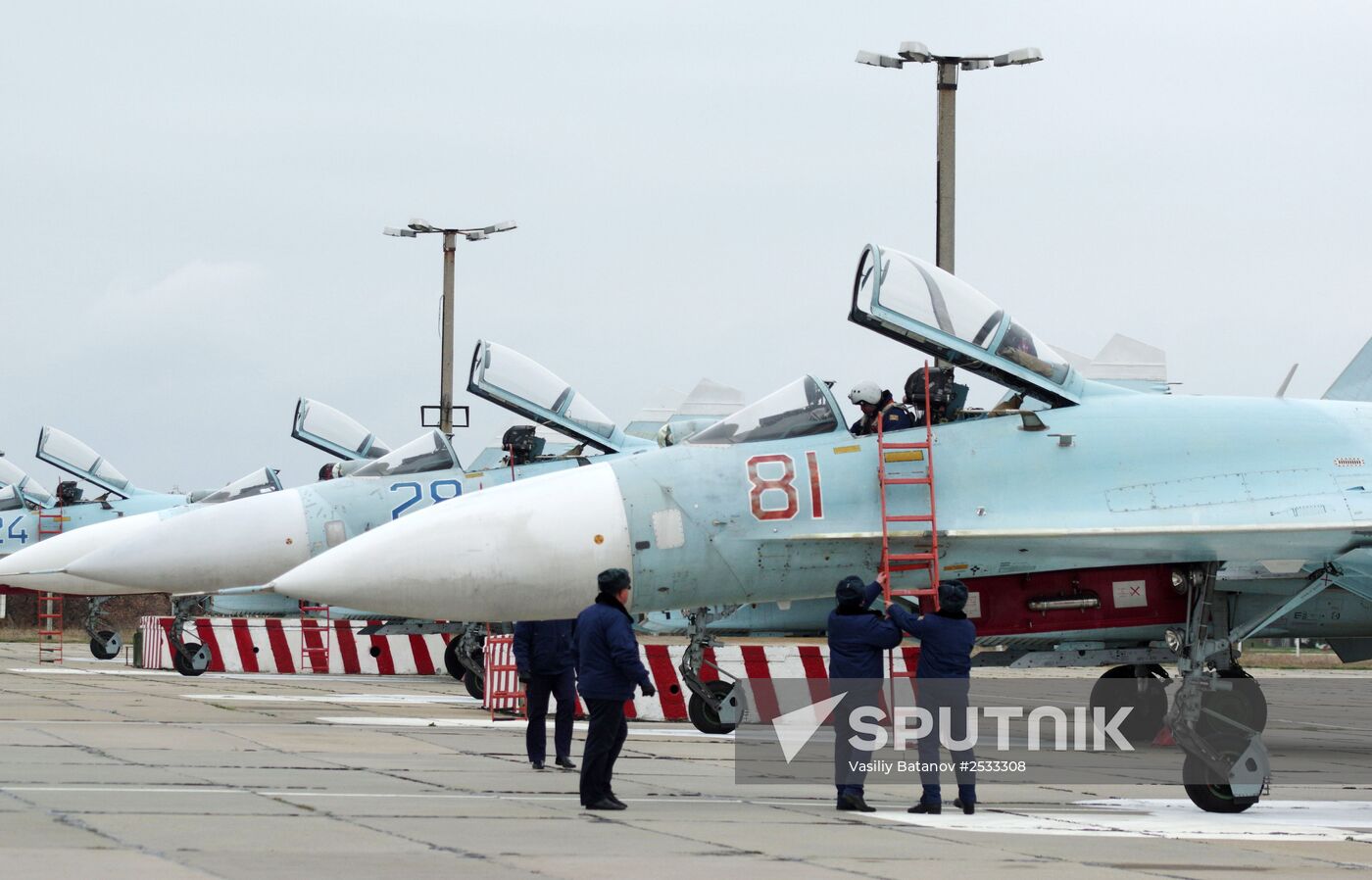 New equipment arrives at Belbek airfield in Crimea