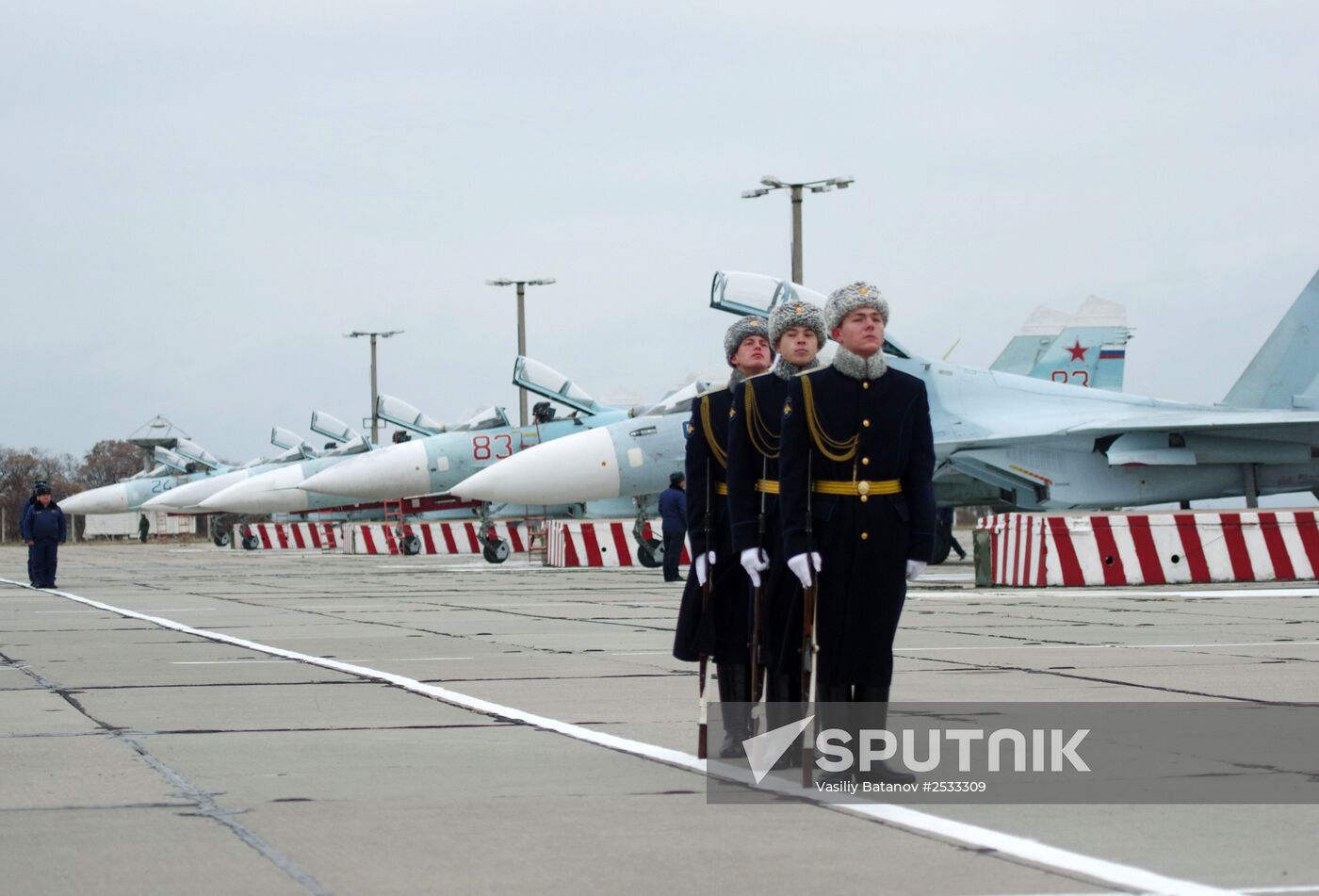 New equipment arrives at Belbek airfield in Crimea