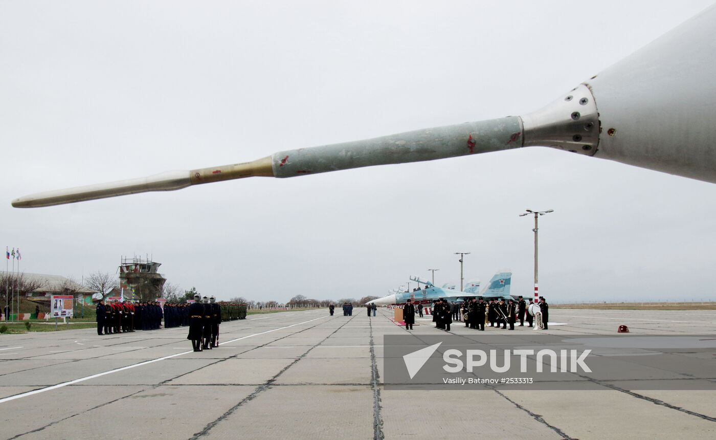 New equipment arrives at Belbek airfield in Crimea