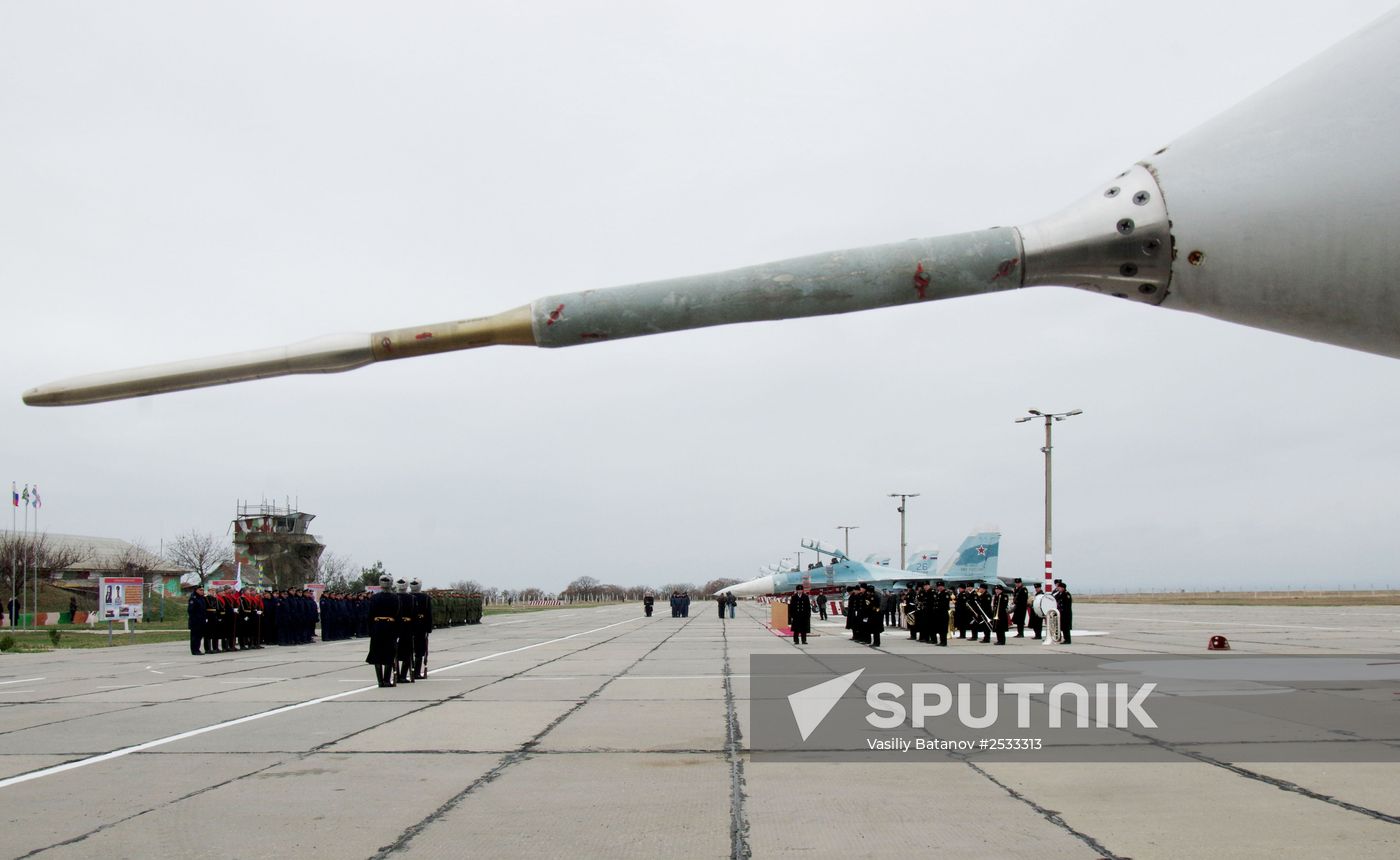 New equipment arrives at Belbek airfield in Crimea