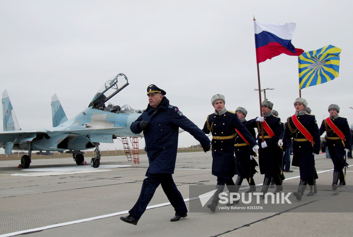 New equipment arrives at Belbek airfield in Crimea