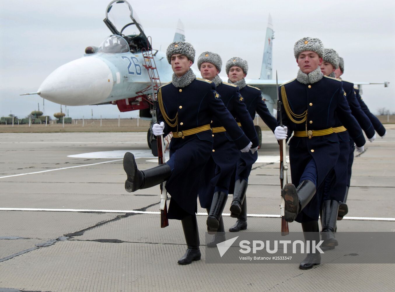 New equipment arrives at Belbek airfield in Crimea