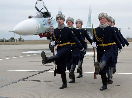 New equipment arrives at Belbek airfield in Crimea