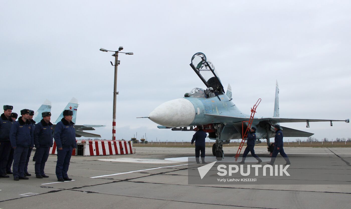 New equipment arrives at Belbek airfield in Crimea