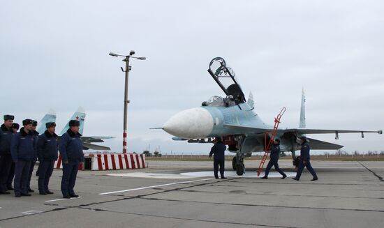 New equipment arrives at Belbek airfield in Crimea