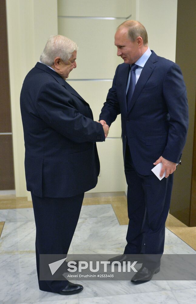 Vladimir Putin's meeting with Walid Muallem