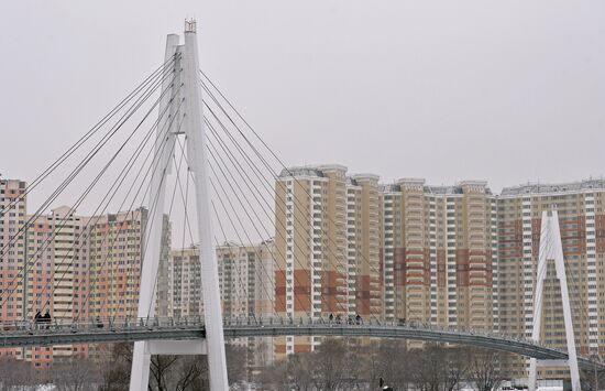 The Pavshino pedestrian bridge