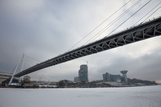 The Pavshino pedestrian bridge
