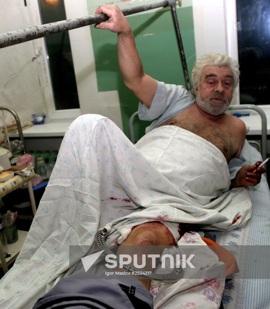 Aftermath of Donetsk shelling by Ukrainian army