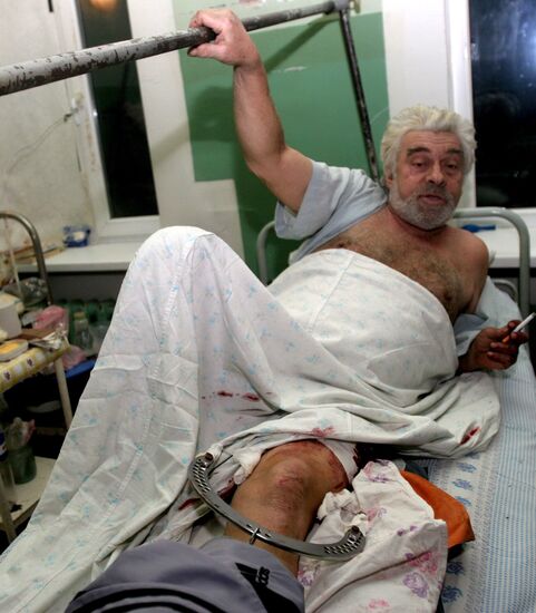 Aftermath of Donetsk shelling by Ukrainian army