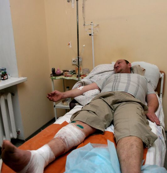 Aftermath of Donetsk shelling by Ukrainian army