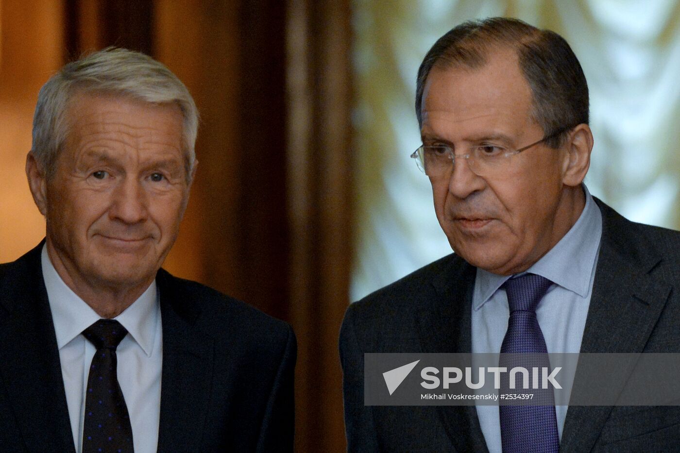 Russian FM Lavrov meets with Secretary General of the Council of Europe Jagland