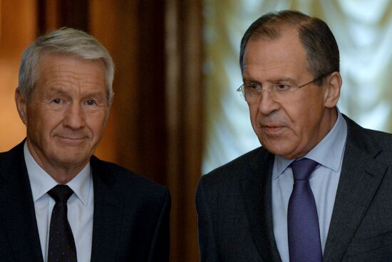 Russian FM Lavrov meets with Secretary General of the Council of Europe Jagland