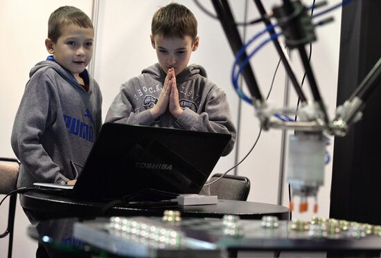 Robotics Expo 2014, a display of robotics and advanced technologies in Moscow