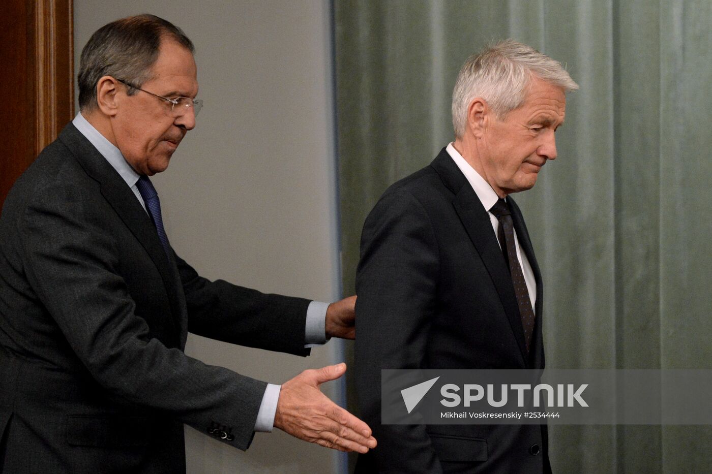 Russian FM Lavrov meets with Secretary General of the Council of Europe Jagland