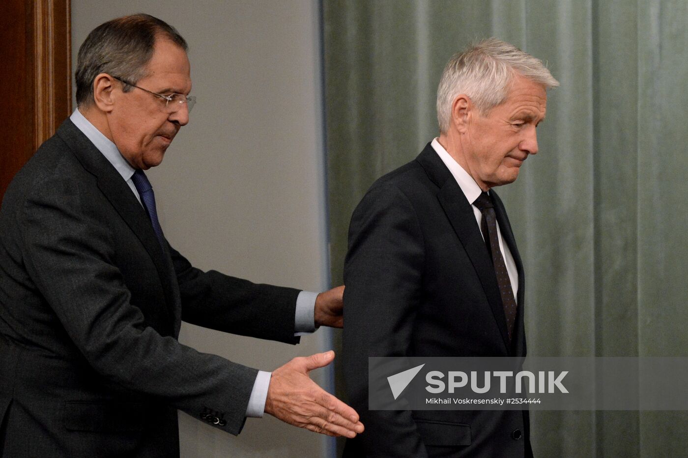 Russian FM Lavrov meets with Secretary General of the Council of Europe Jagland