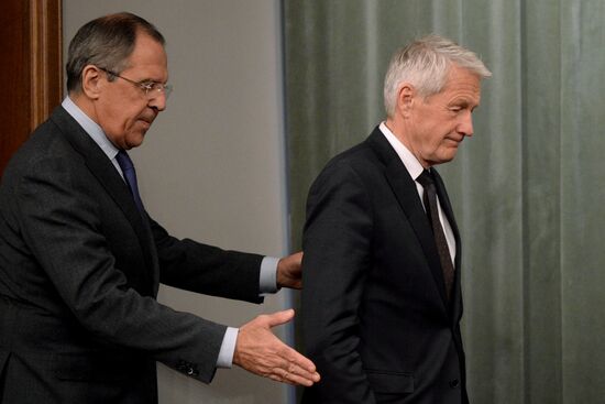 Russian FM Lavrov meets with Secretary General of the Council of Europe Jagland