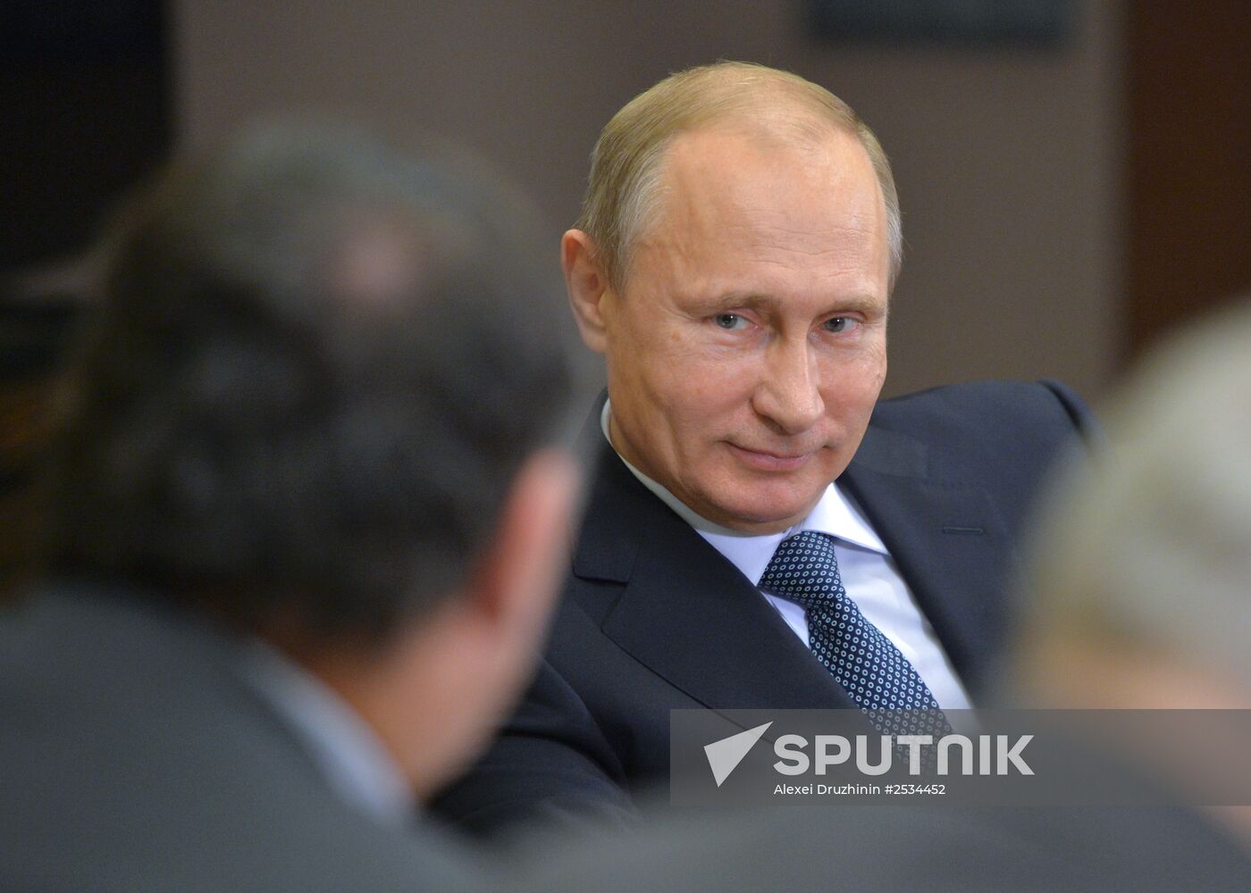 Vladimir Putin meets with Patrick Pouyanné, new CEO of Total