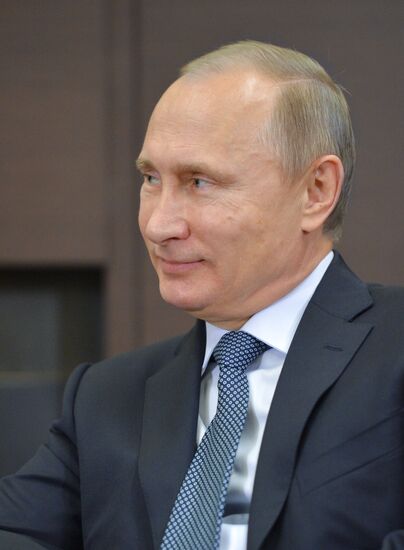 Vladimir Putin meets with Patrick Pouyanné, new CEO of Total