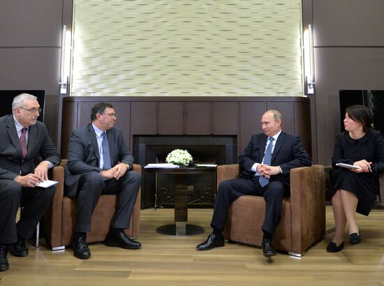 Vladimir Putin meets with Patrick Pouyanné, new CEO of Total