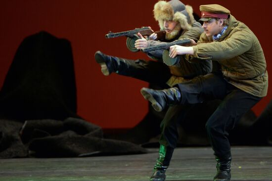 Igor Moiseyev's Folk Dance Company performs at Bolshoi Theatre