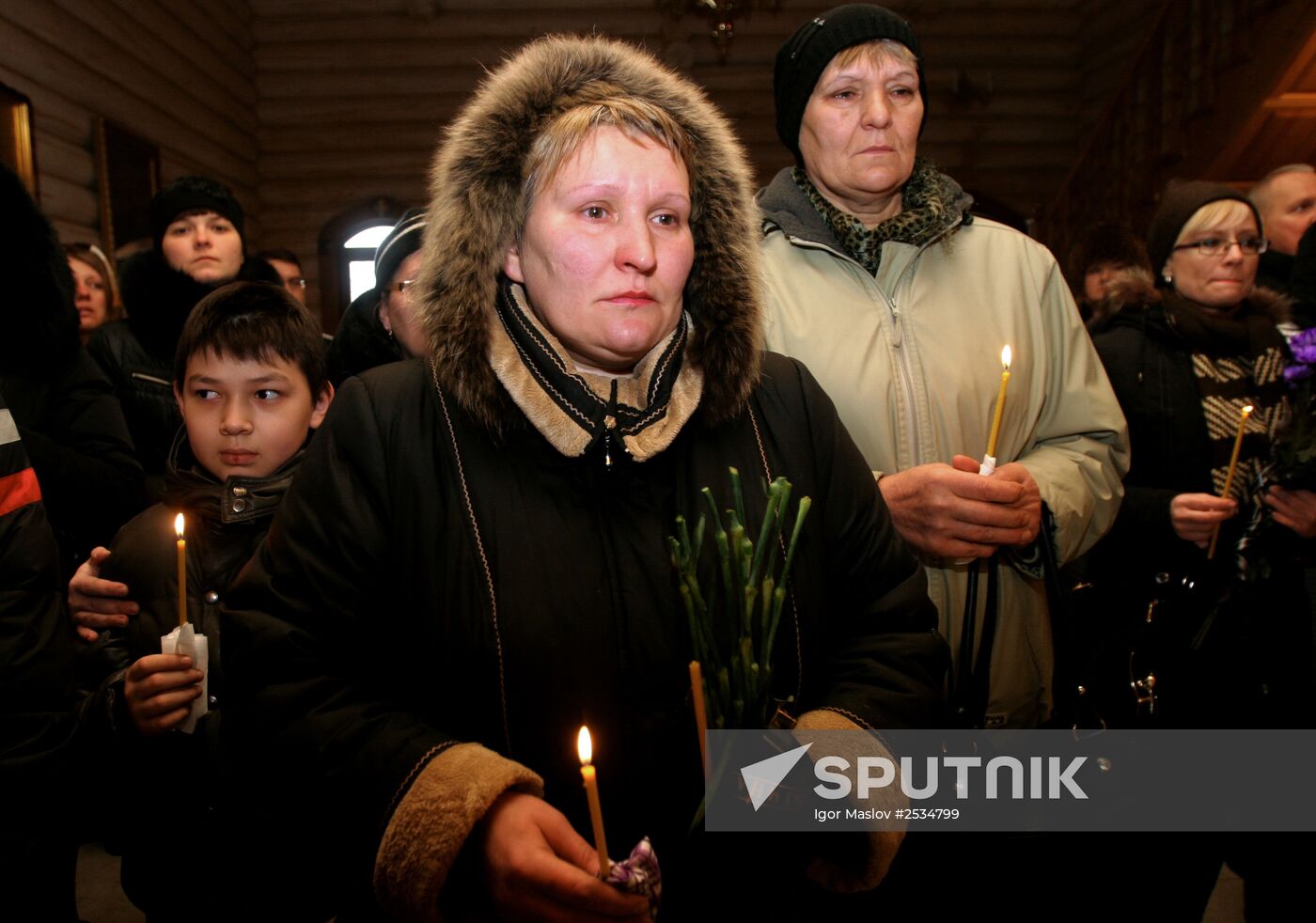 Funeral service for Donetsl victims