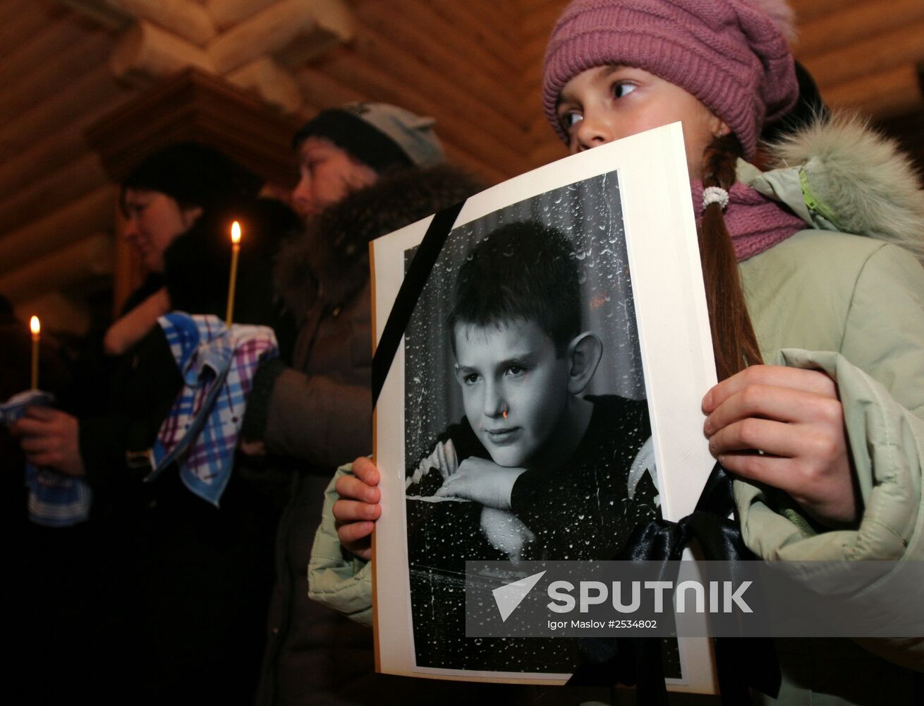 Funeral service for Donetsl victims