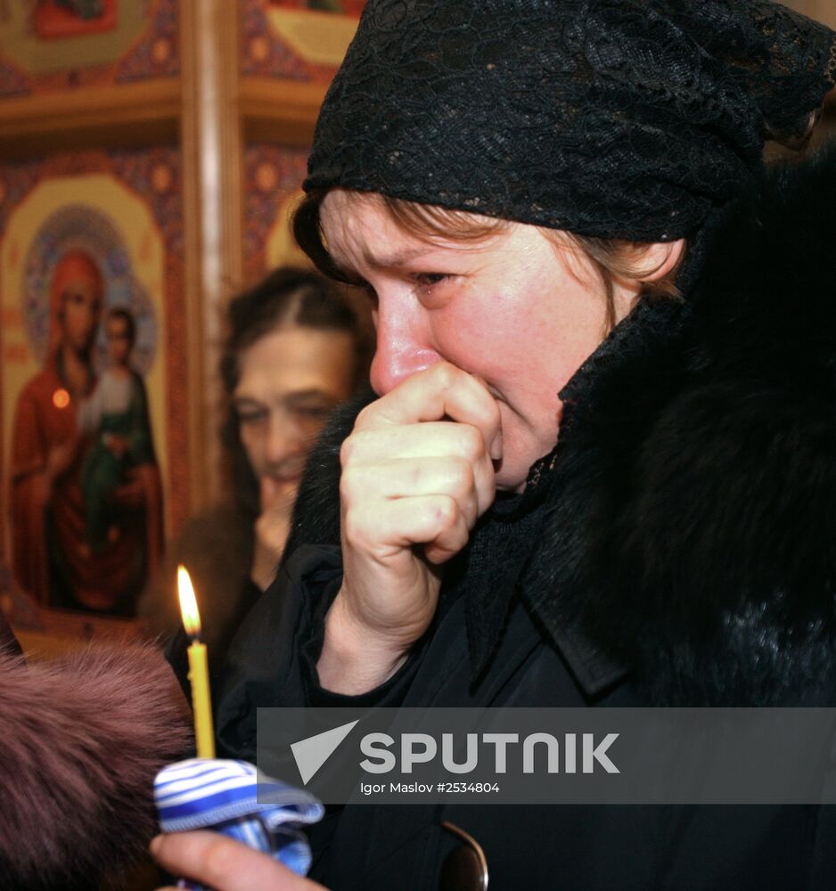 Funeral service for Donetsl victims