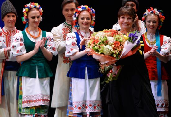 Igor Moiseyev's Folk Dance Company performs at Bolshoi Theatre