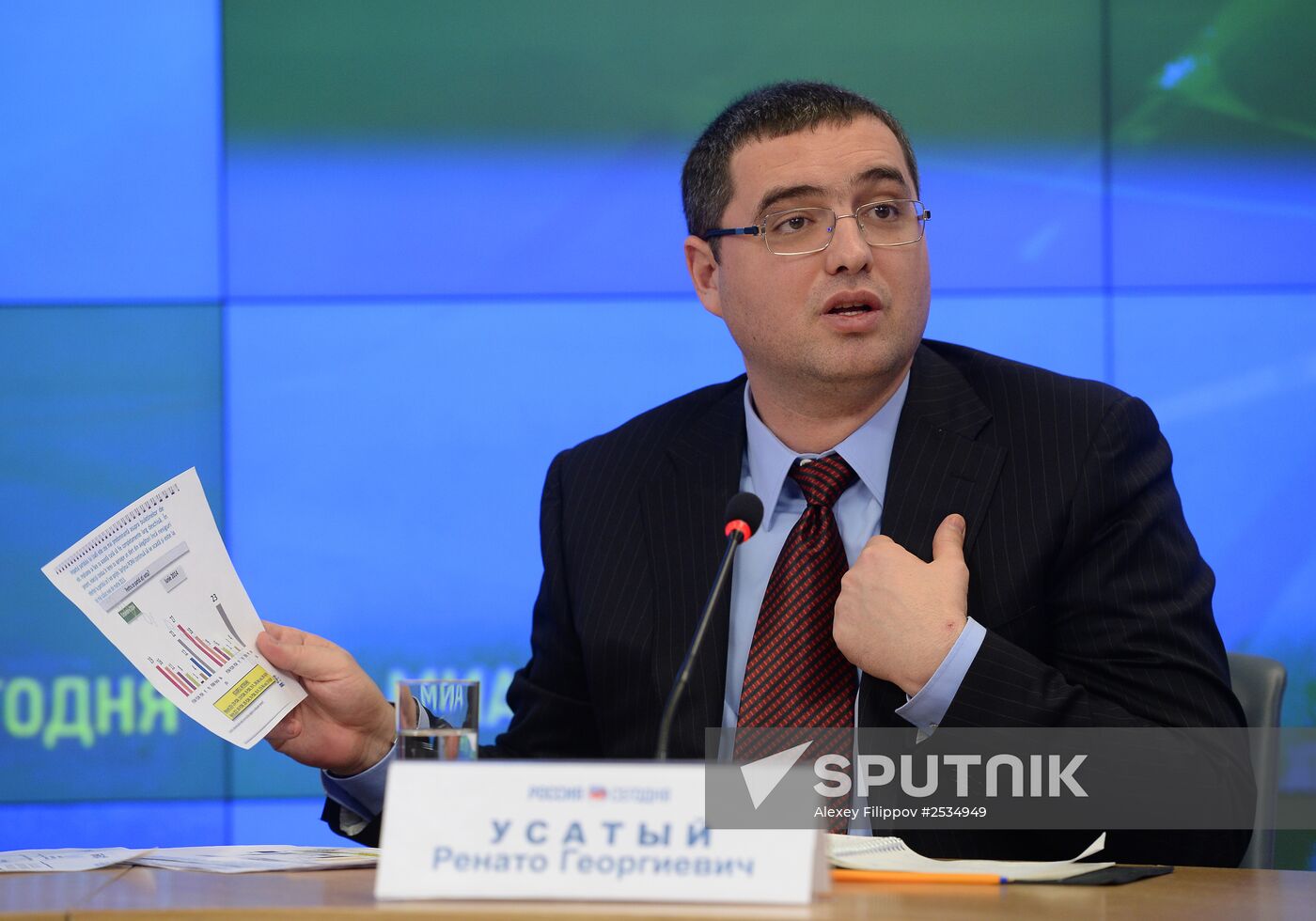 Press conference by Moldovan party "Patria" (Homeland) leader Renato Usatii