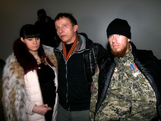 Russian actor Ivan Okhlobystin arrives in Donetsk for premiere of film "Ierey-san"
