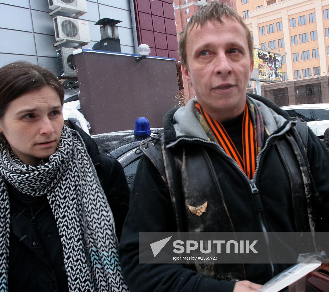 Russian actor Ivan Okhlobystin arrives in Donetsk for premiere of film "Ierey-san"