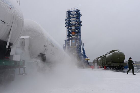 Plesetsk cosmodrome in Arkhangelsk Region