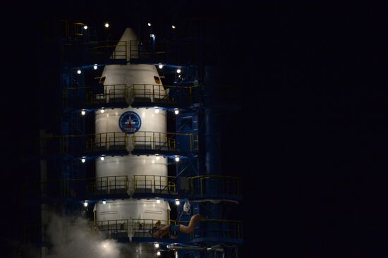 Launch of Soyuz-2.1b rocket carrying new Glonass satellite