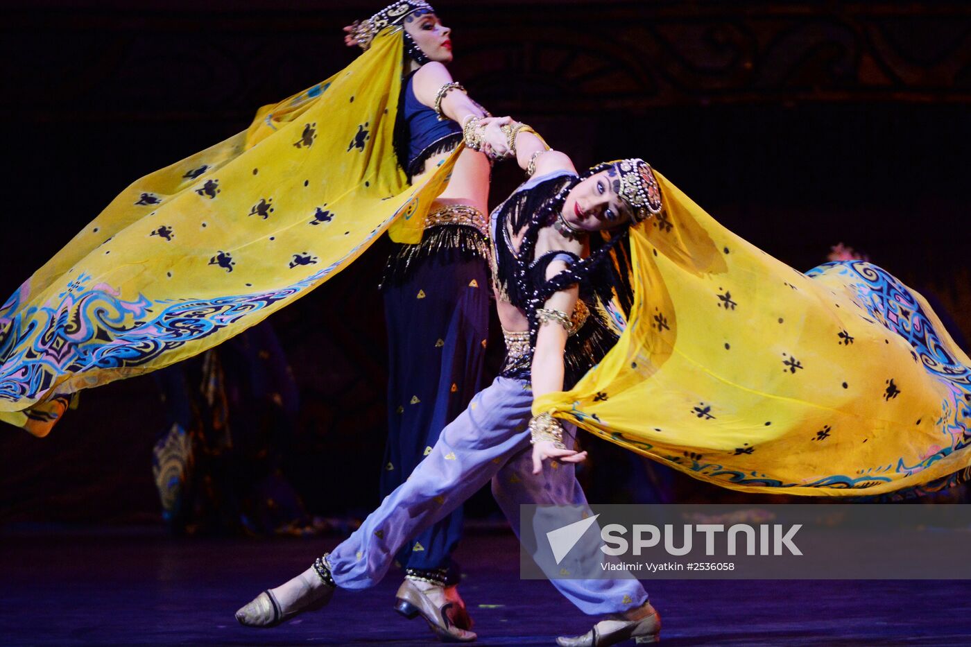 Igor Moiseyev Folk Dance Ensemble performs at Bolshoi Theatre