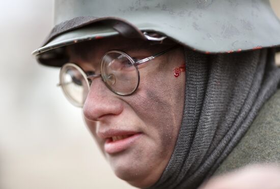 Historic reenactment of battle for Stalingrad