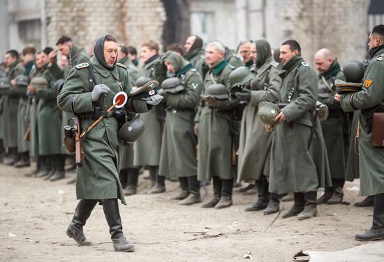 Historic reenactment of battle for Stalingrad